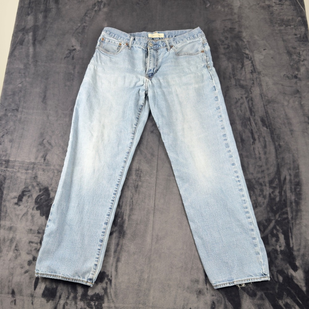 Gap Straight Leg Jeans Mens 34x30 Light Wash Blue Denim 1969 Gap For Good